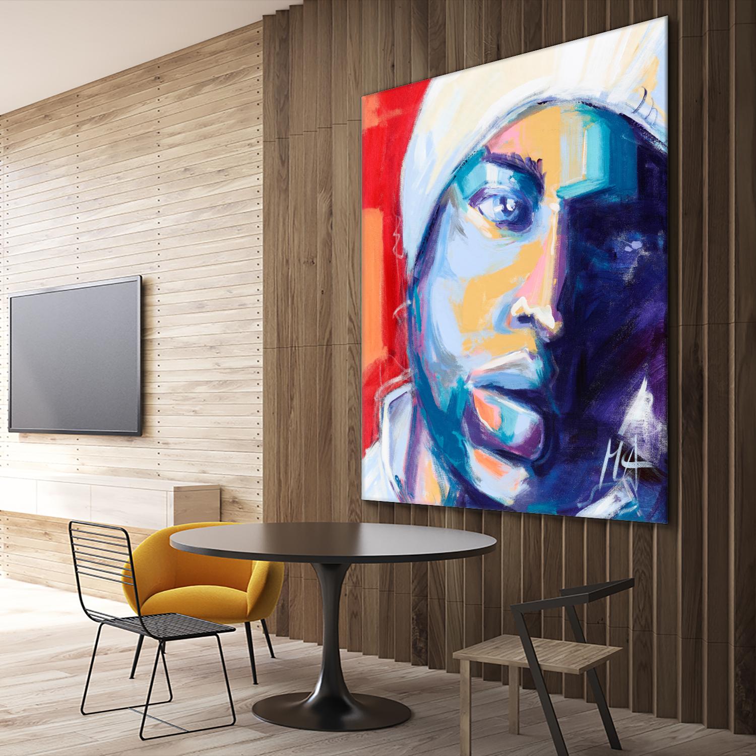 Regard Urbain by Marc Archambault on GIANT ART - blue men and women