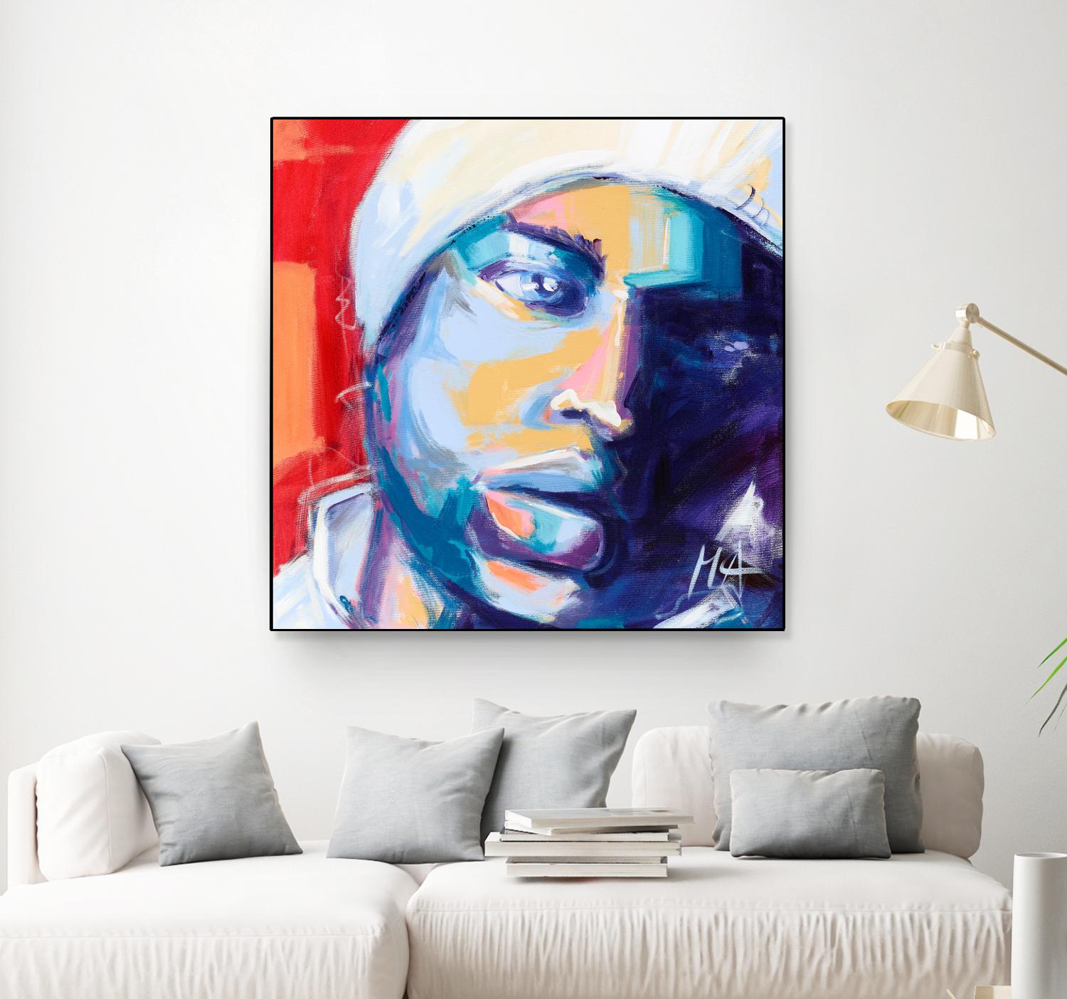 Regard Urbain by Marc Archambault on GIANT ART - blue men and women