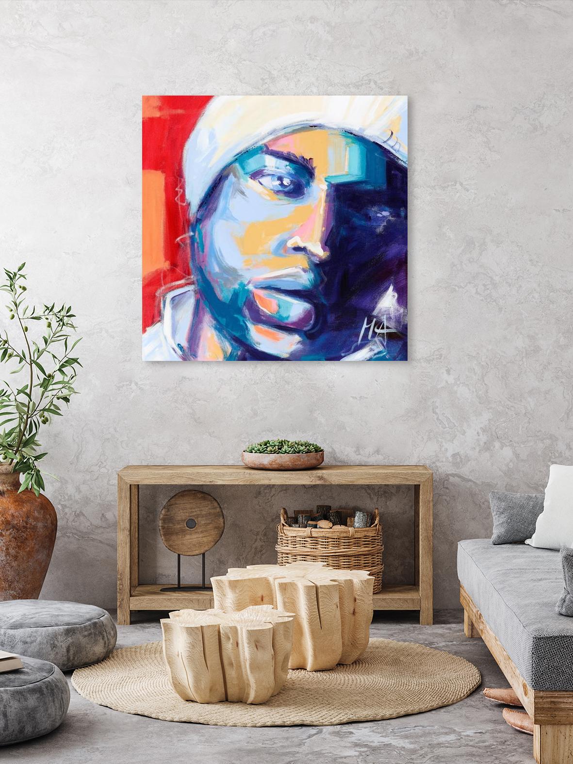 Regard Urbain by Marc Archambault on GIANT ART - blue men and women