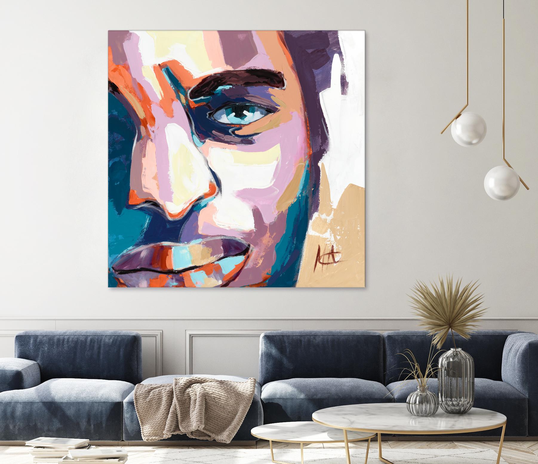 Maturité by Marc Archambault on GIANT ART - blue men and women