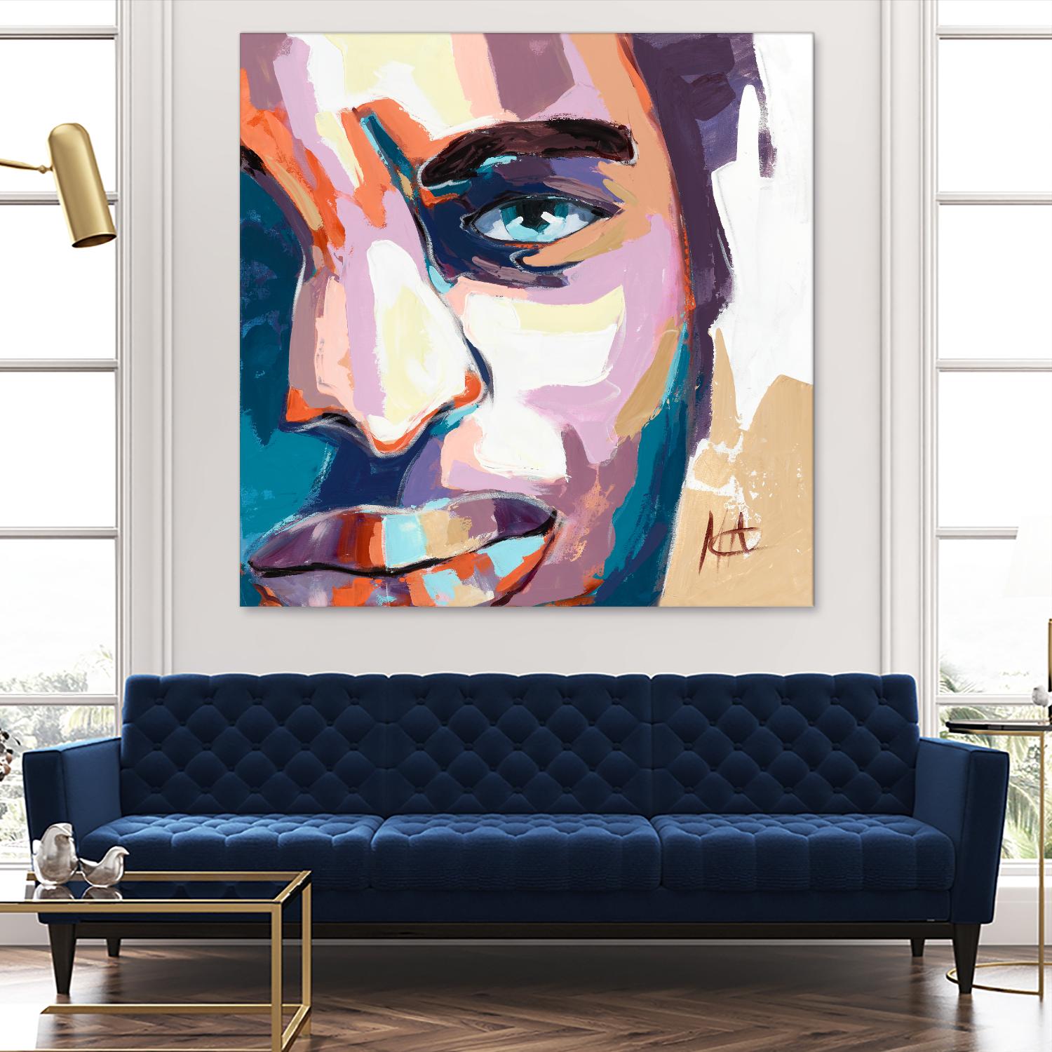 Maturité by Marc Archambault on GIANT ART - blue men and women