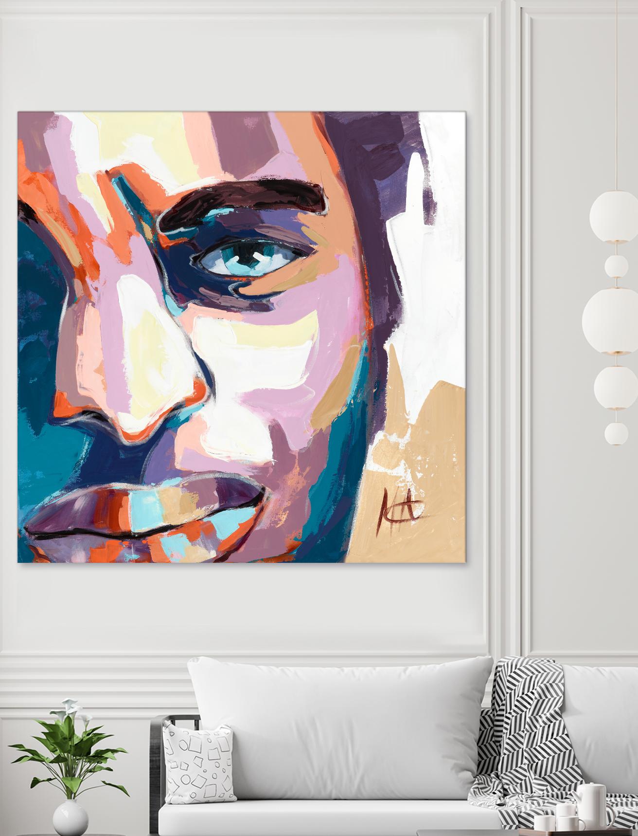 Maturité by Marc Archambault on GIANT ART - blue men and women