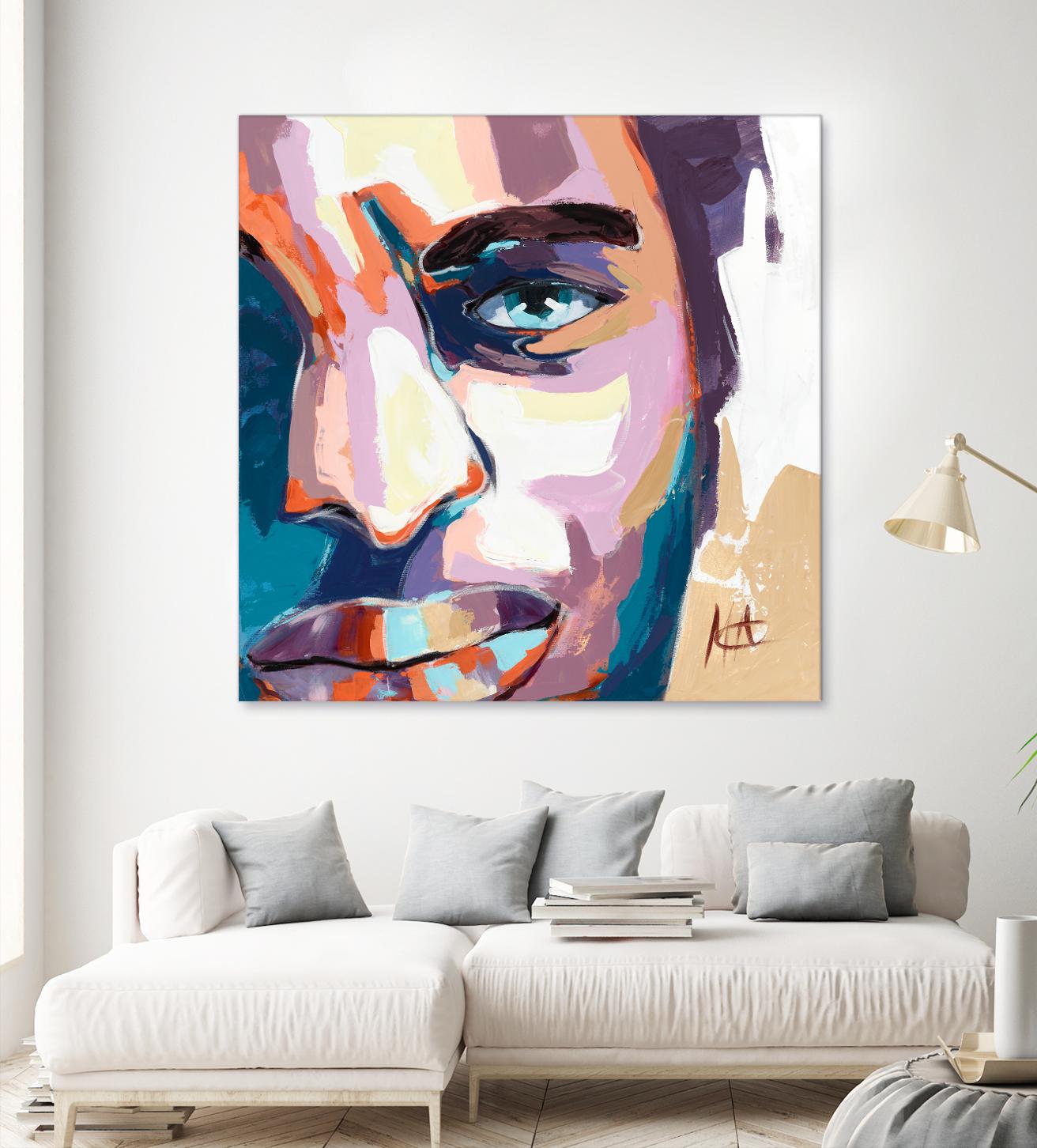 Maturité by Marc Archambault on GIANT ART - blue men and women