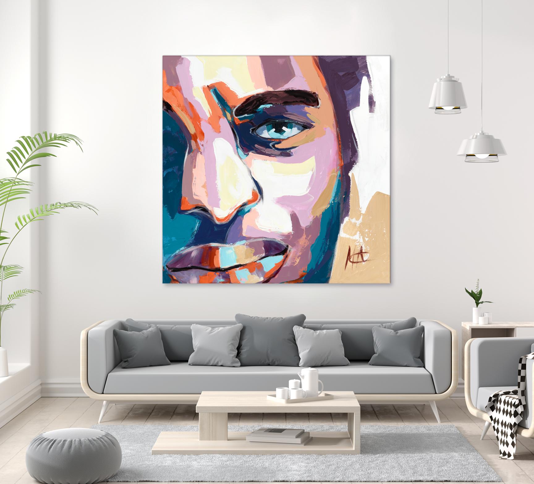 Maturité by Marc Archambault on GIANT ART - blue men and women