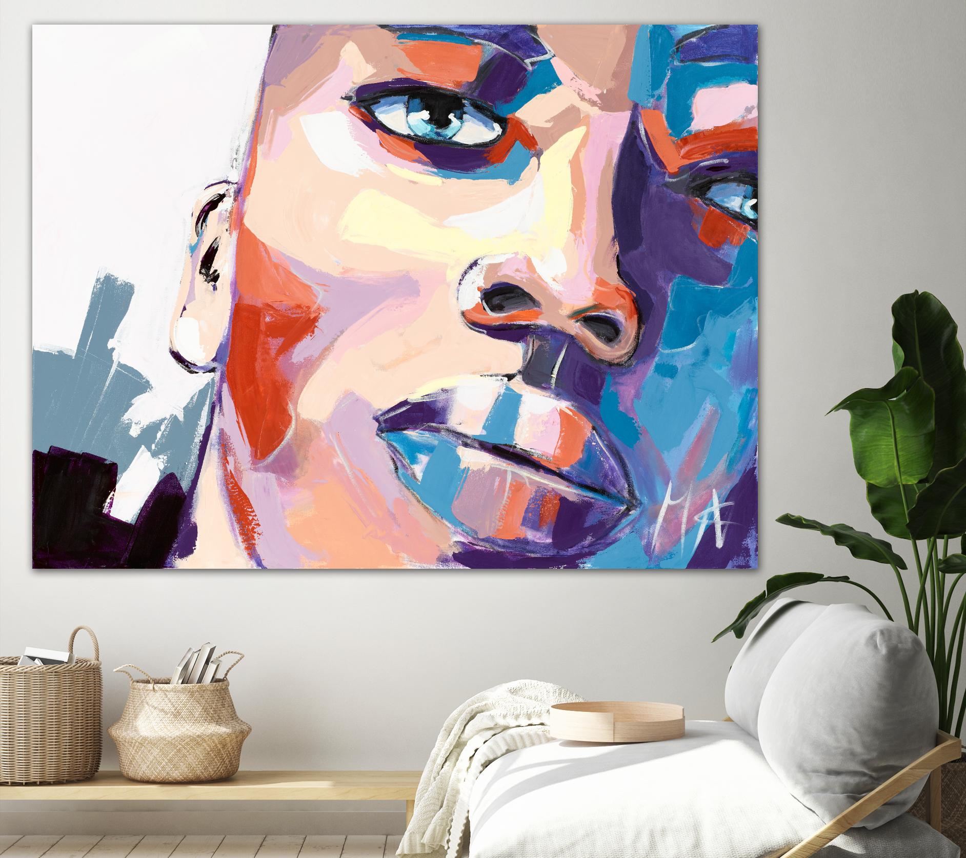 Confiant by Marc Archambault on GIANT ART - beige men and women