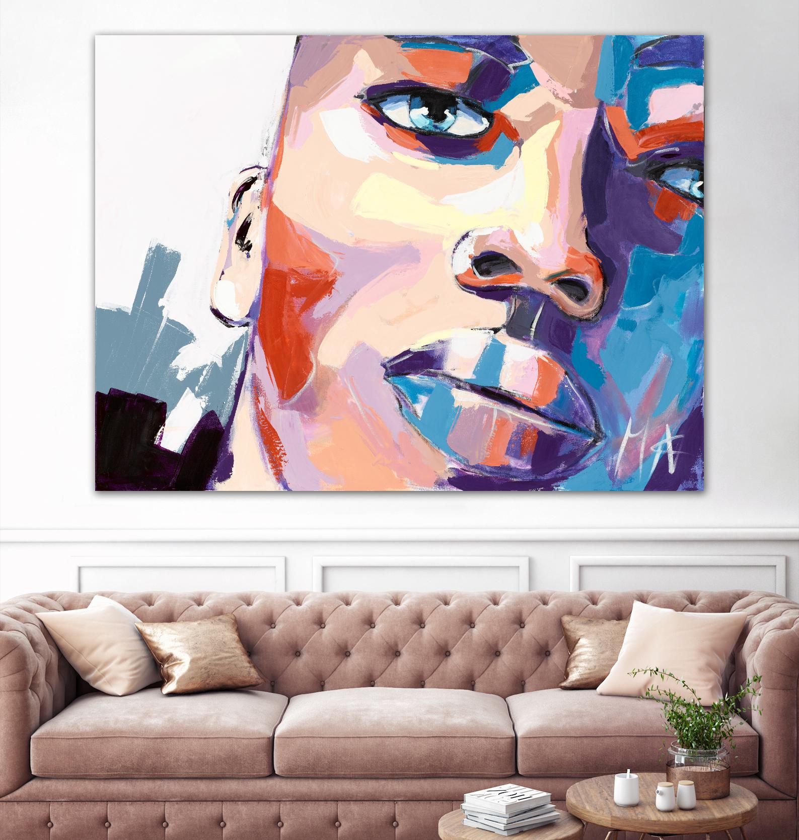 Confiant by Marc Archambault on GIANT ART - beige men and women