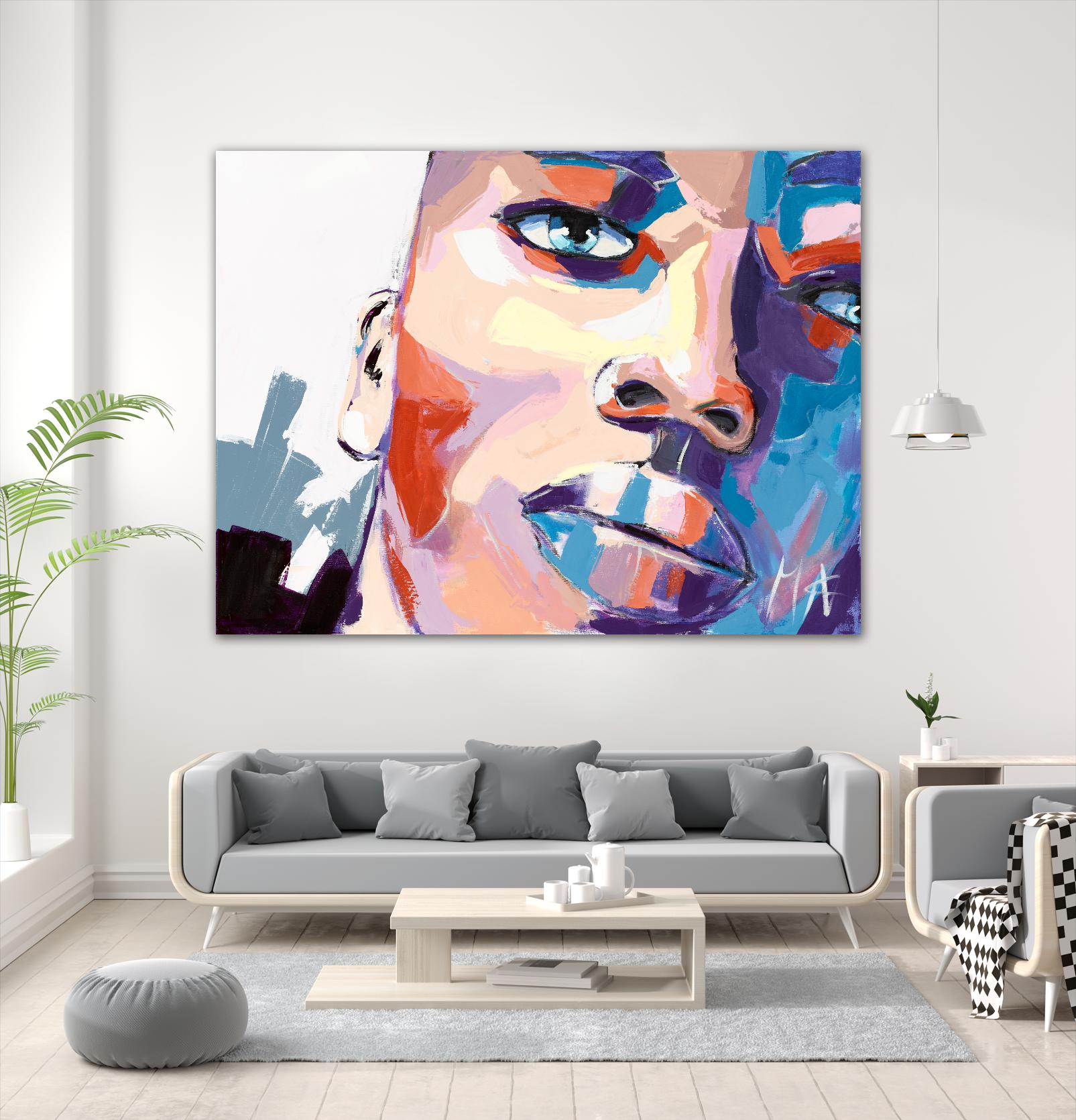 Confiant by Marc Archambault on GIANT ART - beige men and women