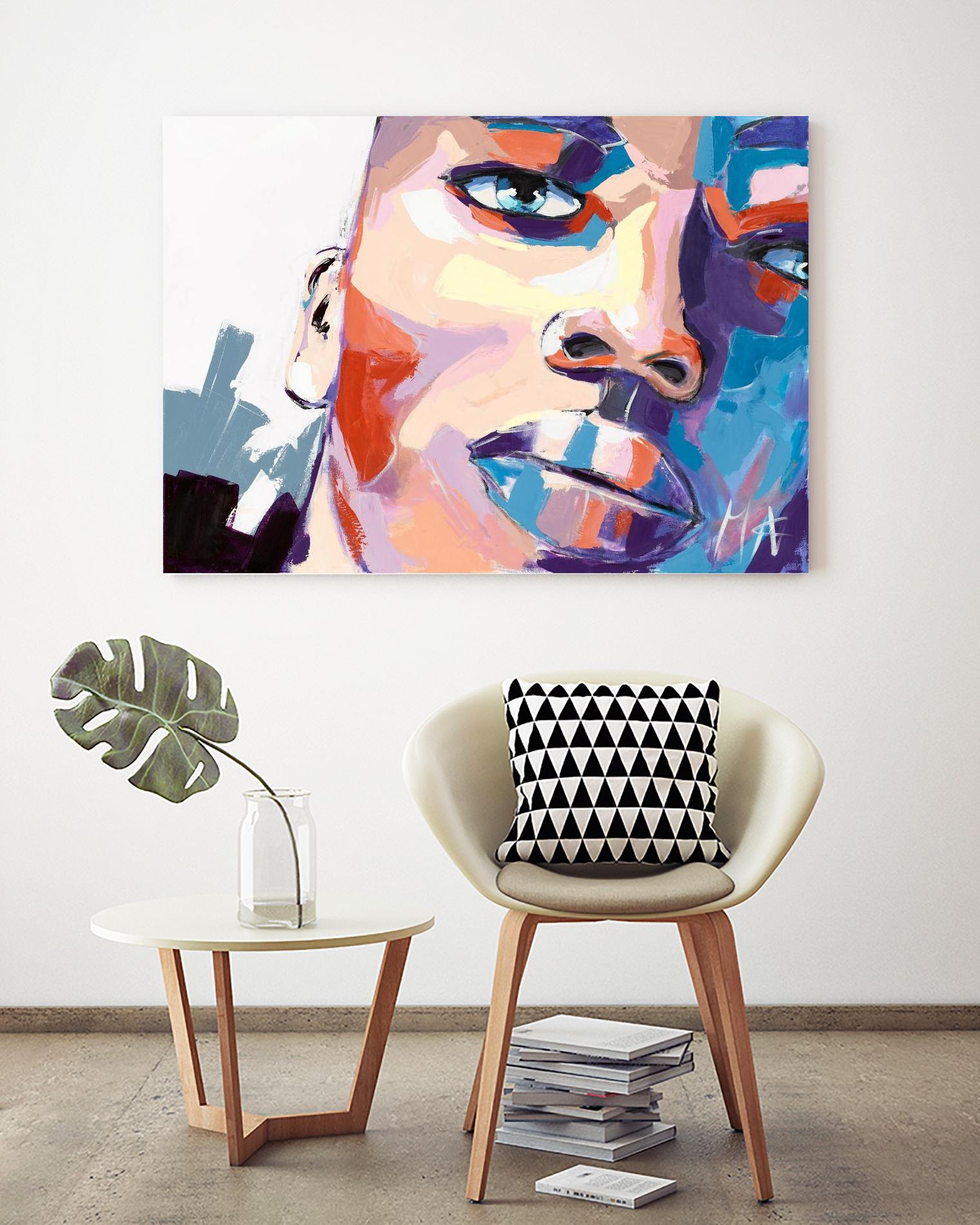 Confiant by Marc Archambault on GIANT ART - beige men and women