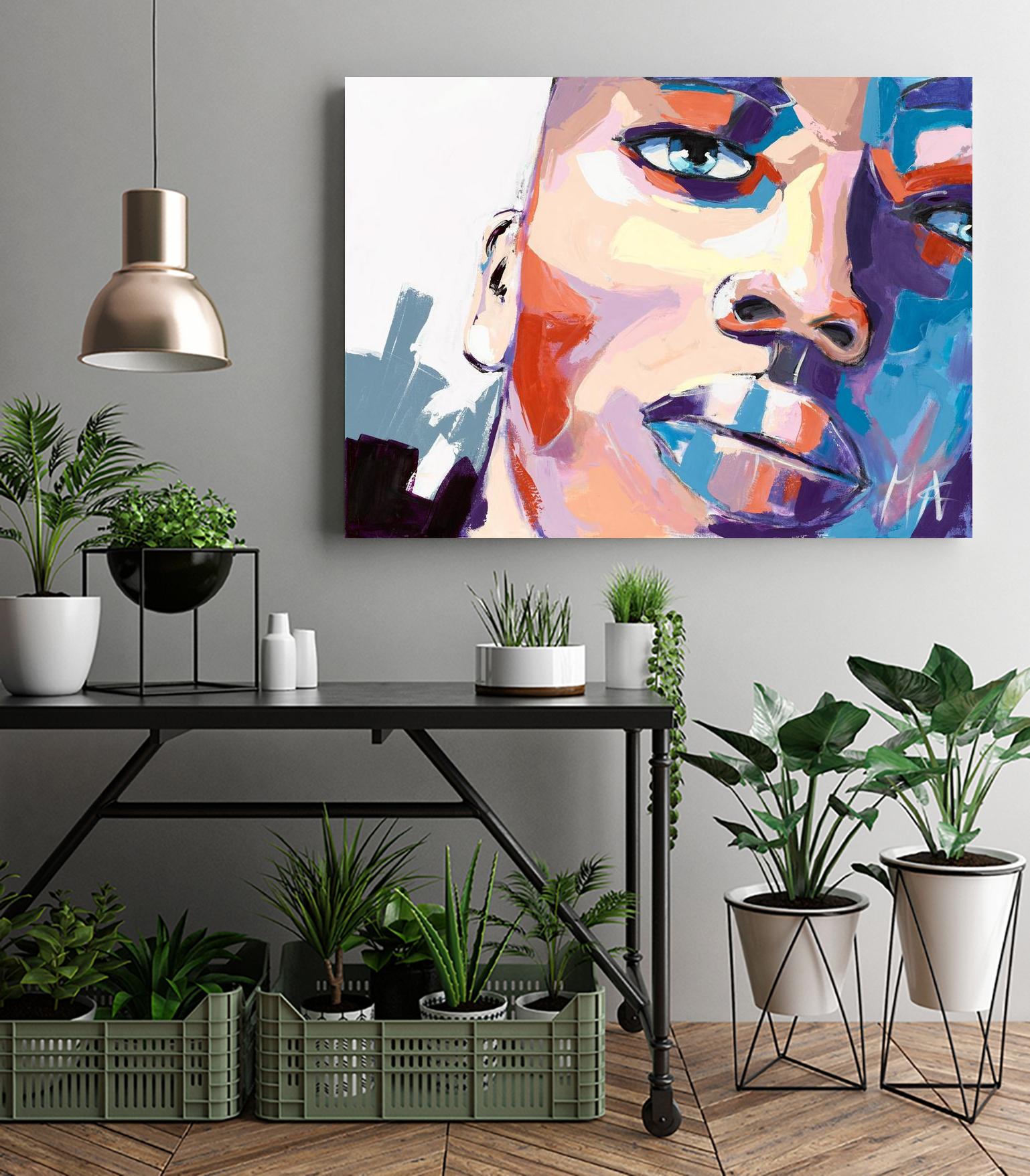 Confiant by Marc Archambault on GIANT ART - beige men and women