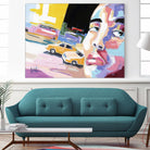 Go City I by Marc Archambault on GIANT ART - beige men and women