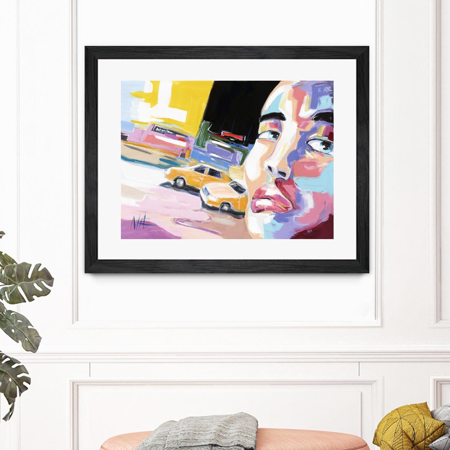 Go City I by Marc Archambault on GIANT ART - beige men and women