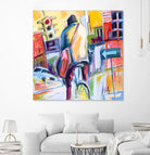 Velo City by Marc Archambault on GIANT ART - pink city scene