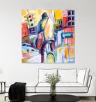 Velo City by Marc Archambault on GIANT ART - pink city scene