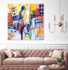 Velo City by Marc Archambault on GIANT ART - pink city scene