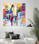 Velo City by Marc Archambault on GIANT ART - pink city scene