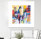 Velo City by Marc Archambault on GIANT ART - pink city scene