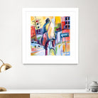 Velo City by Marc Archambault on GIANT ART - pink city scene