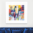 Velo City by Marc Archambault on GIANT ART - pink city scene