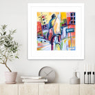 Velo City by Marc Archambault on GIANT ART - pink city scene