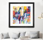 Velo City by Marc Archambault on GIANT ART - pink city scene