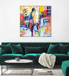 Velo City by Marc Archambault on GIANT ART - pink city scene