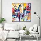 Velo City by Marc Archambault on GIANT ART - pink city scene