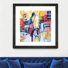 Velo City by Marc Archambault on GIANT ART - pink city scene