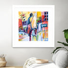 Velo City by Marc Archambault on GIANT ART - pink city scene