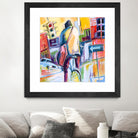 Velo City by Marc Archambault on GIANT ART - pink city scene