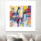 Velo City by Marc Archambault on GIANT ART - pink city scene