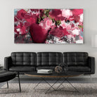 Purple flowers by Doris Savard on GIANT ART - grey abstract