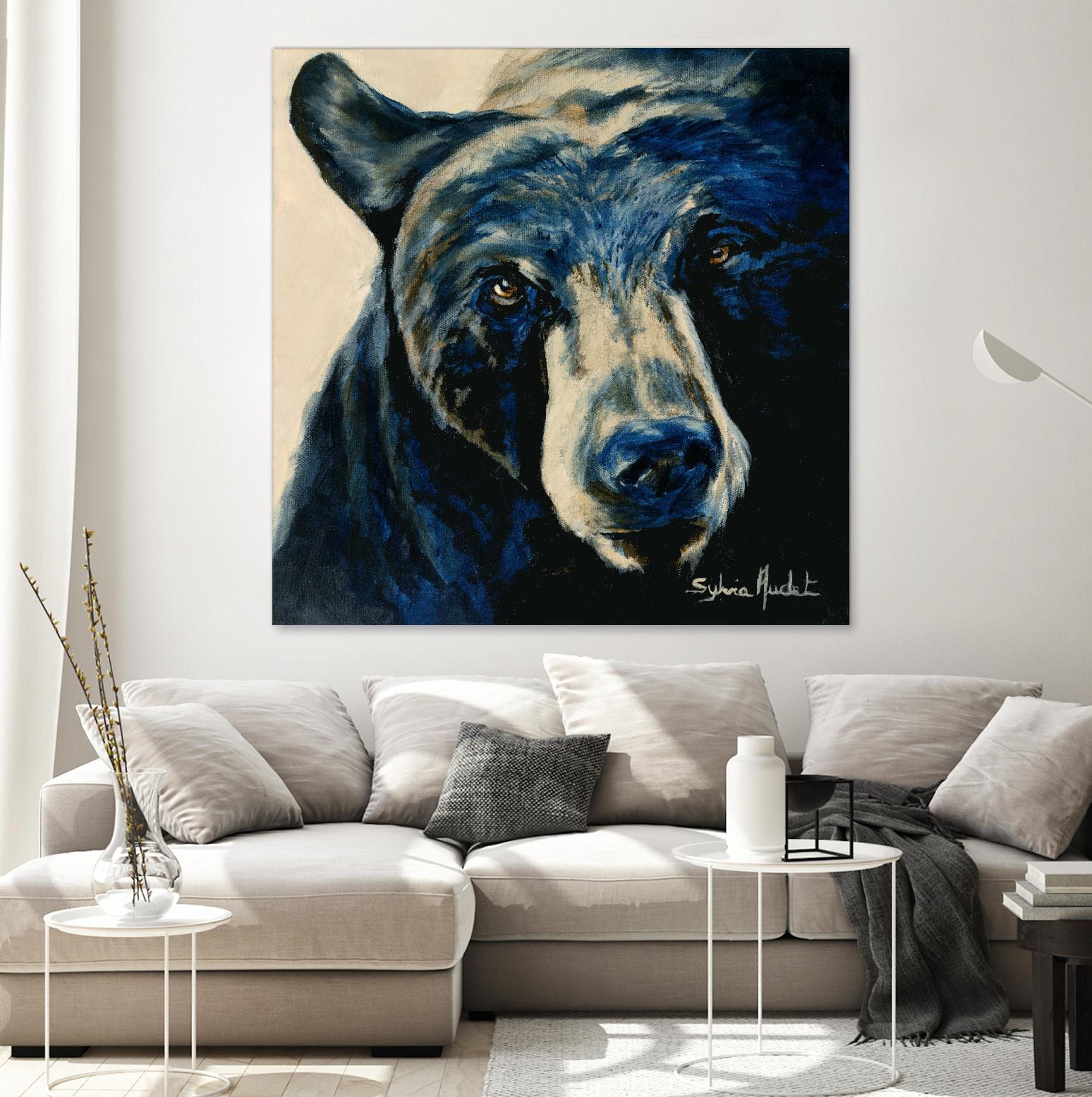 Ours brun by Sylvia Audet on GIANT ART - white animals