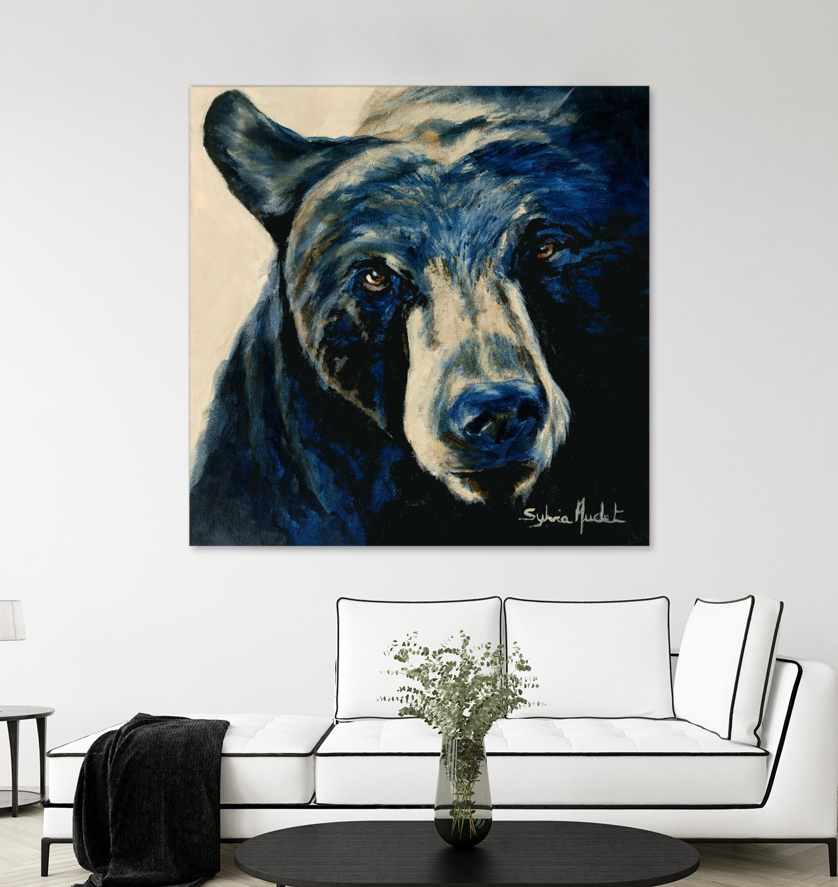 Ours brun by Sylvia Audet on GIANT ART - white animals