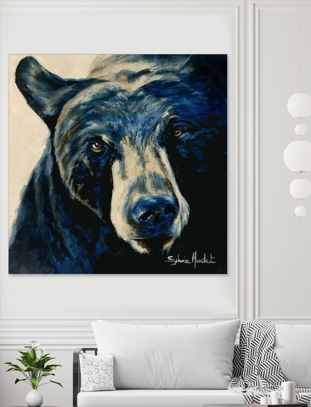 Ours brun by Sylvia Audet on GIANT ART - white animals