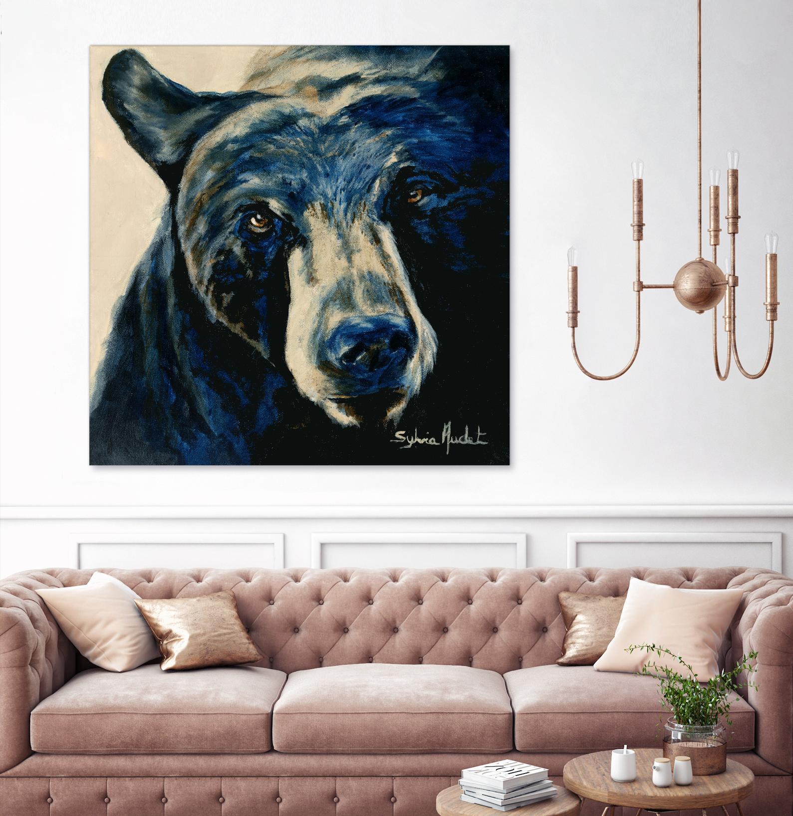 Ours brun by Sylvia Audet on GIANT ART - white animals