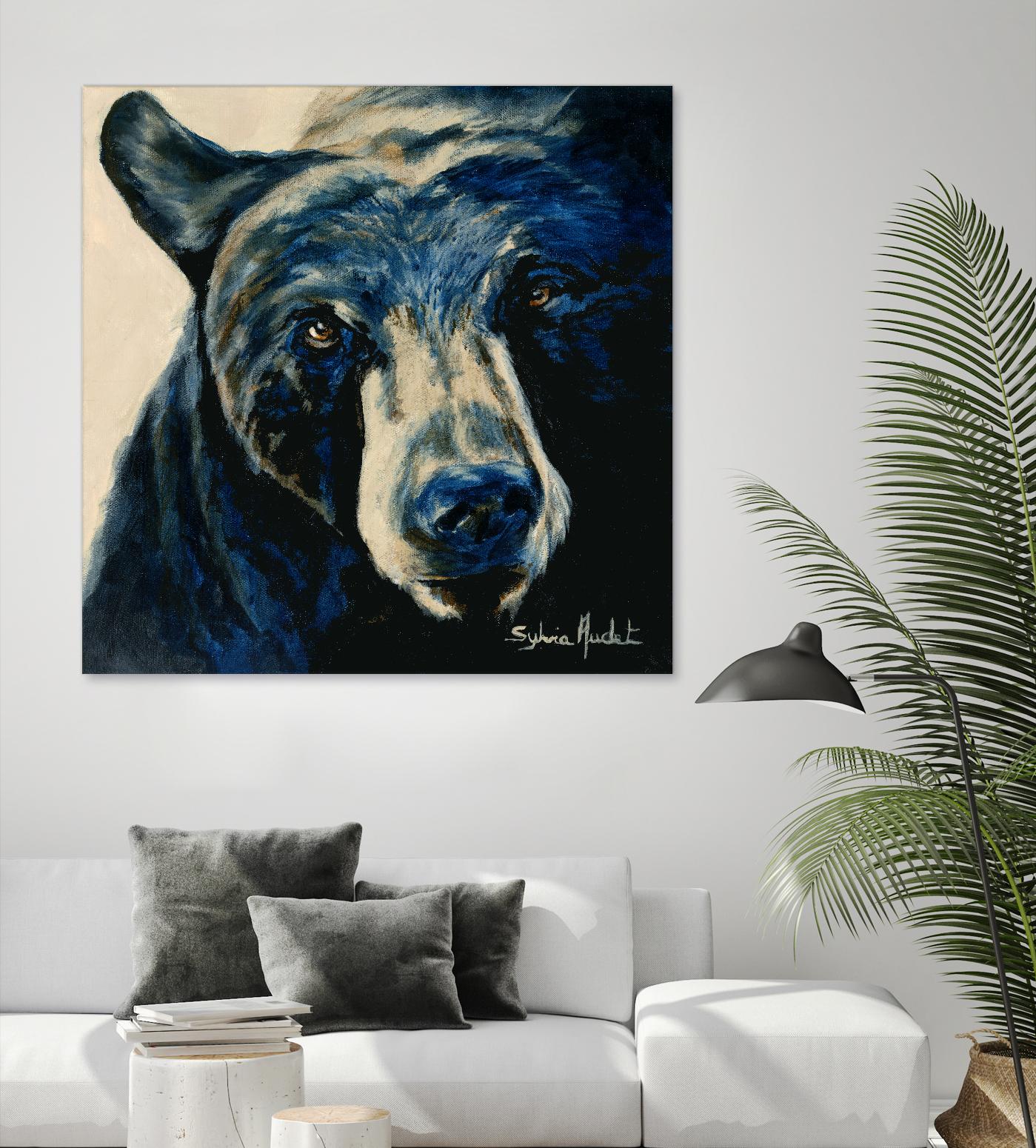 Ours brun by Sylvia Audet on GIANT ART - white animals