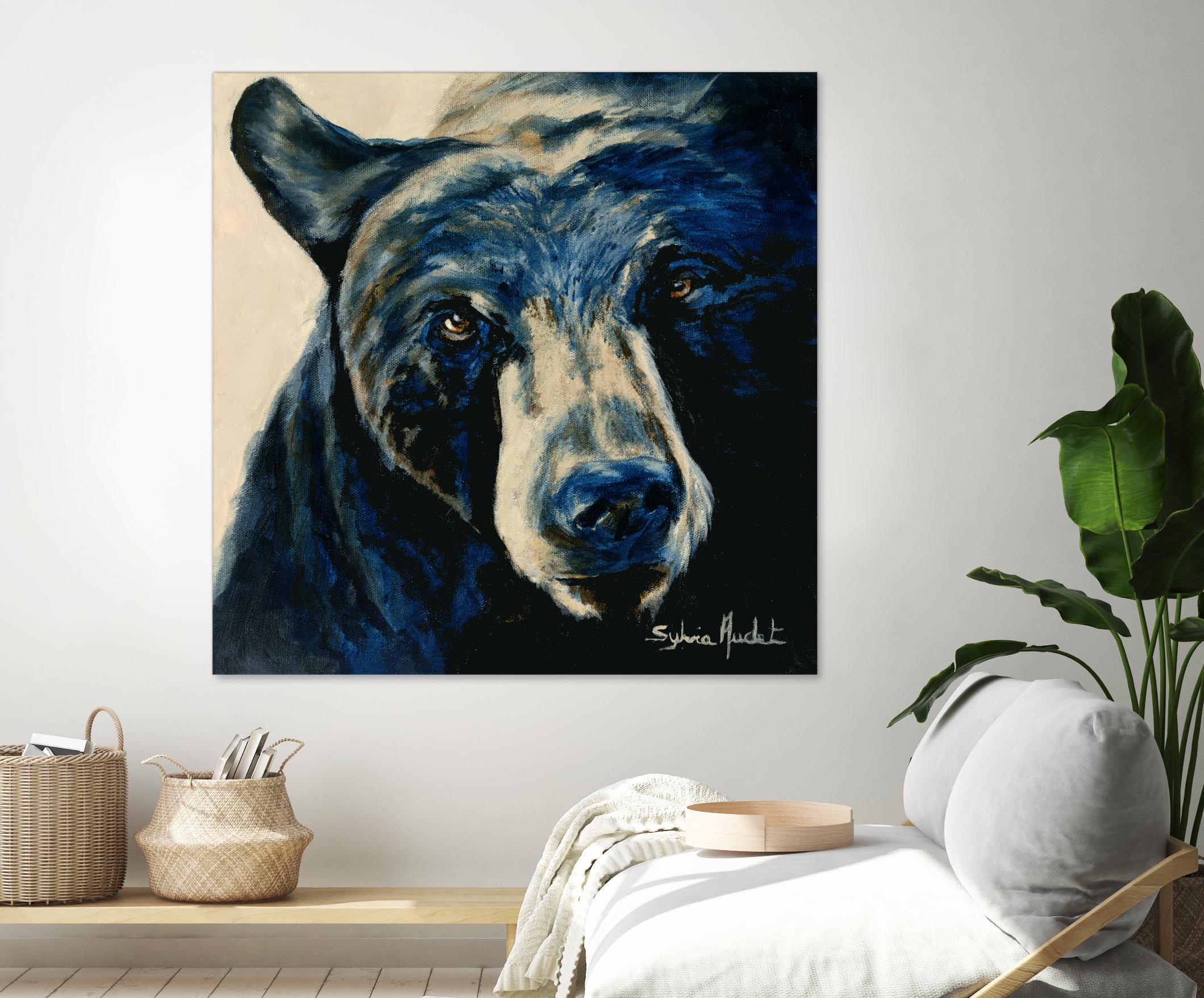 Ours brun by Sylvia Audet on GIANT ART - white animals