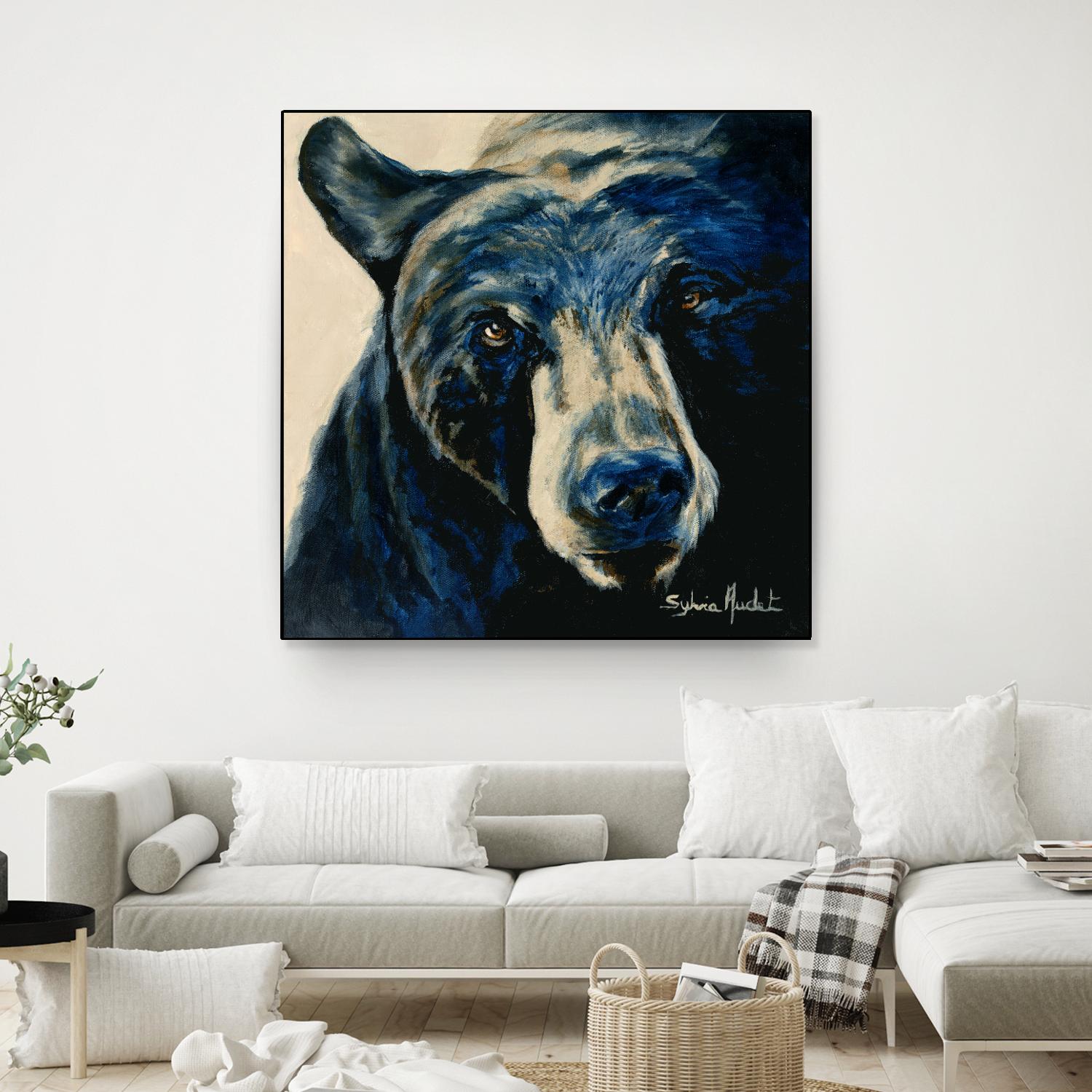 Ours brun by Sylvia Audet on GIANT ART - white animals