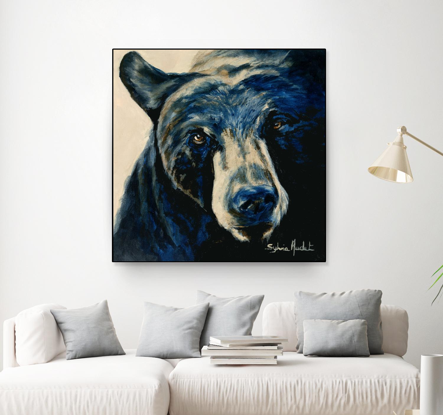 Ours brun by Sylvia Audet on GIANT ART - white animals