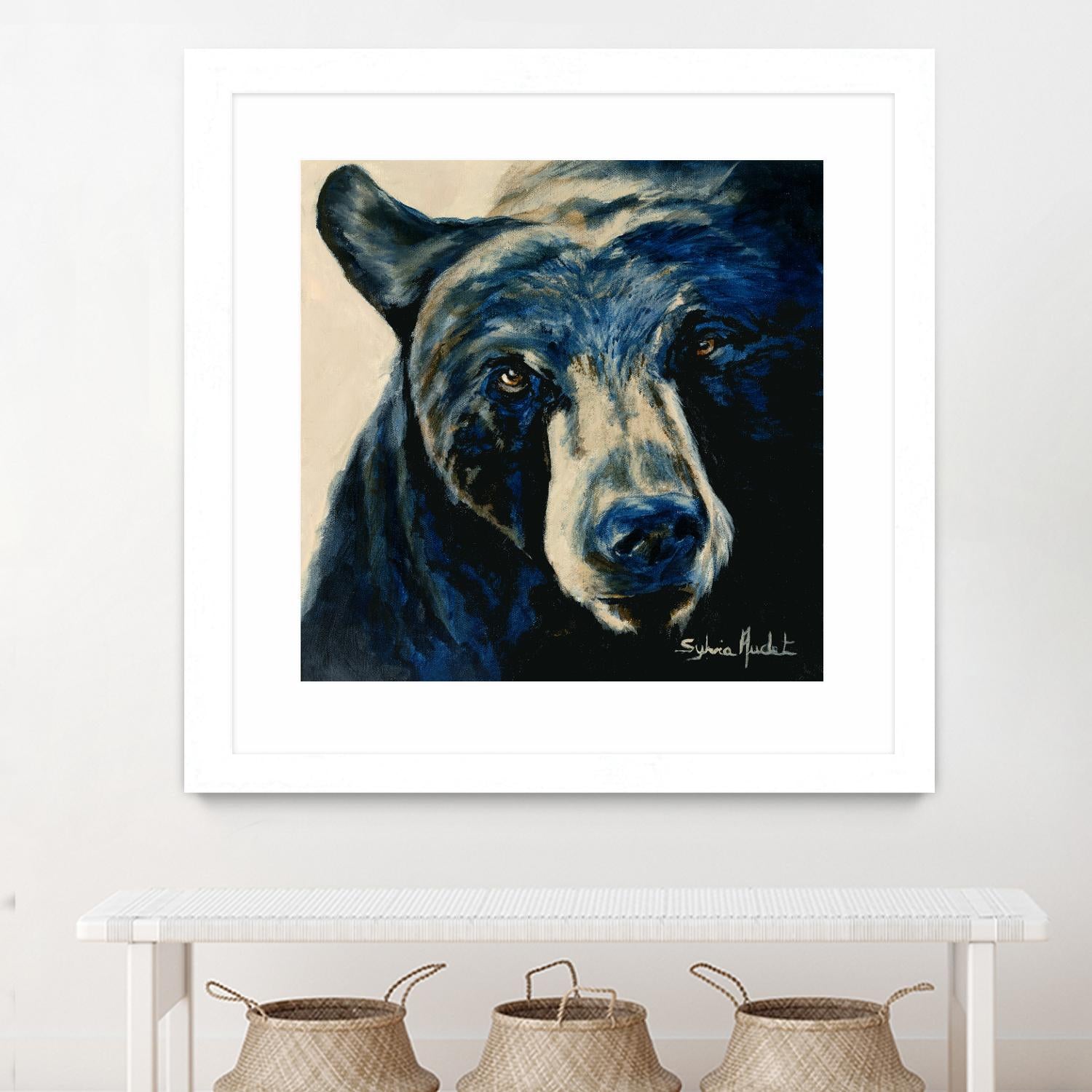 Ours brun by Sylvia Audet on GIANT ART - white animals