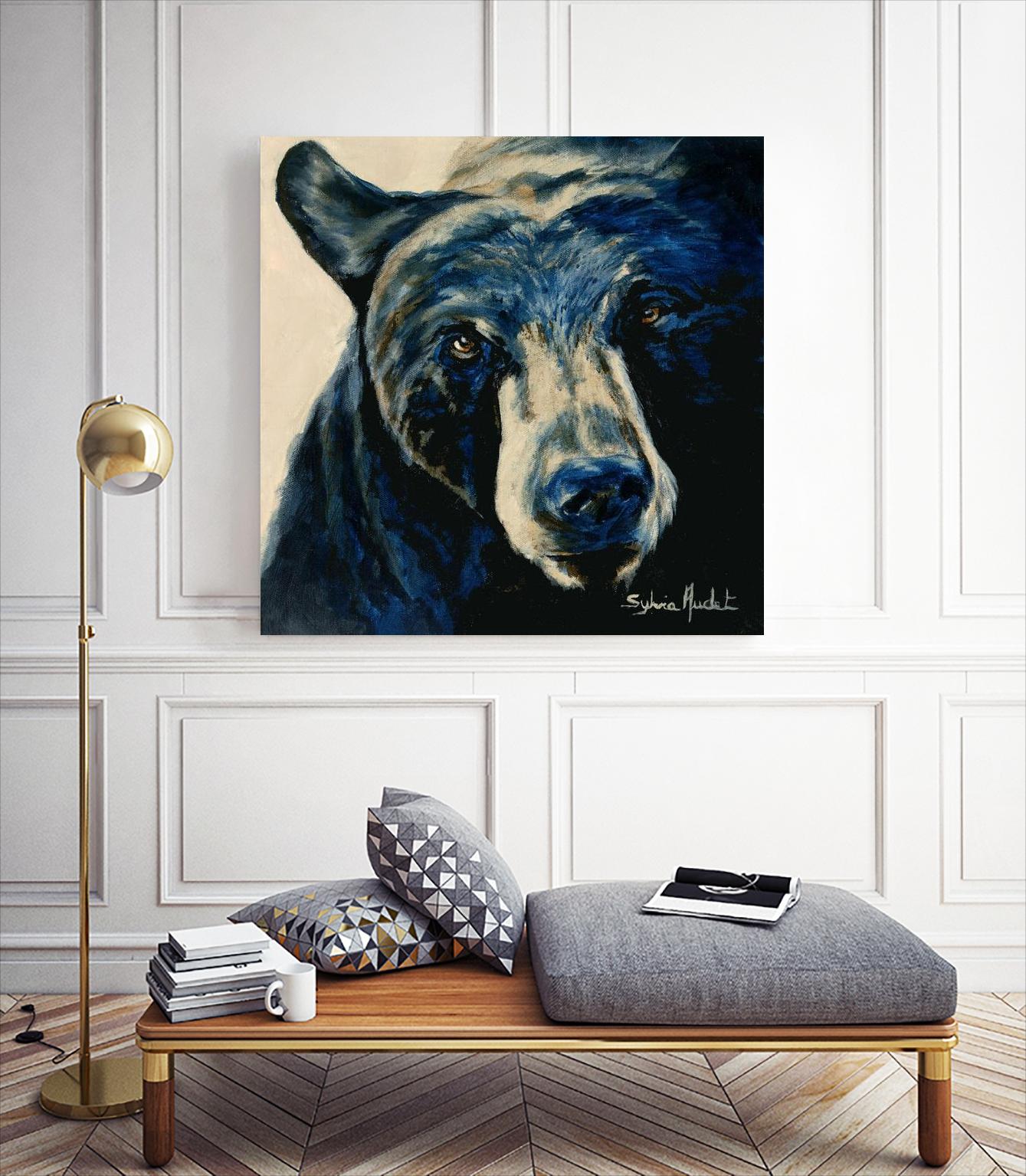 Ours brun by Sylvia Audet on GIANT ART - white animals québécois