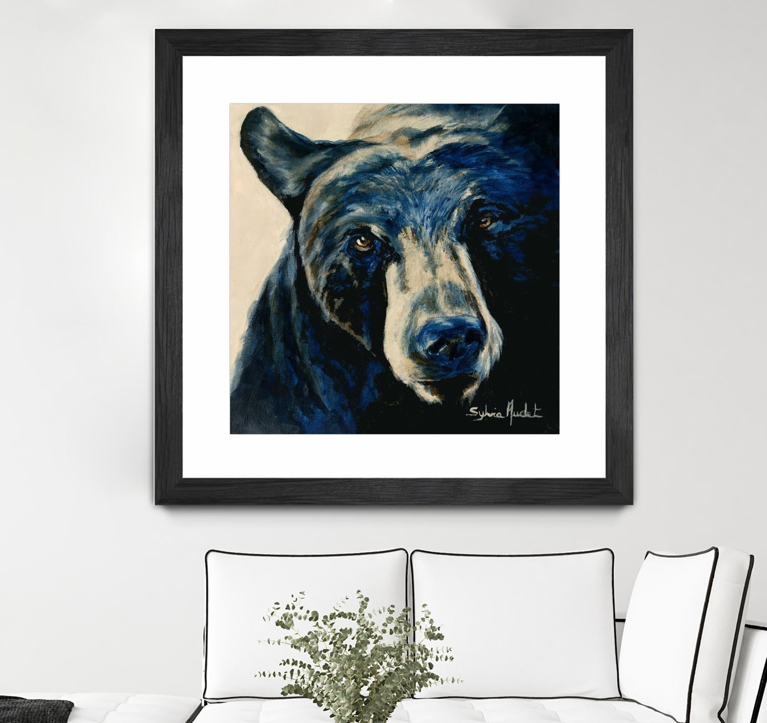 Ours brun by Sylvia Audet on GIANT ART - white animals