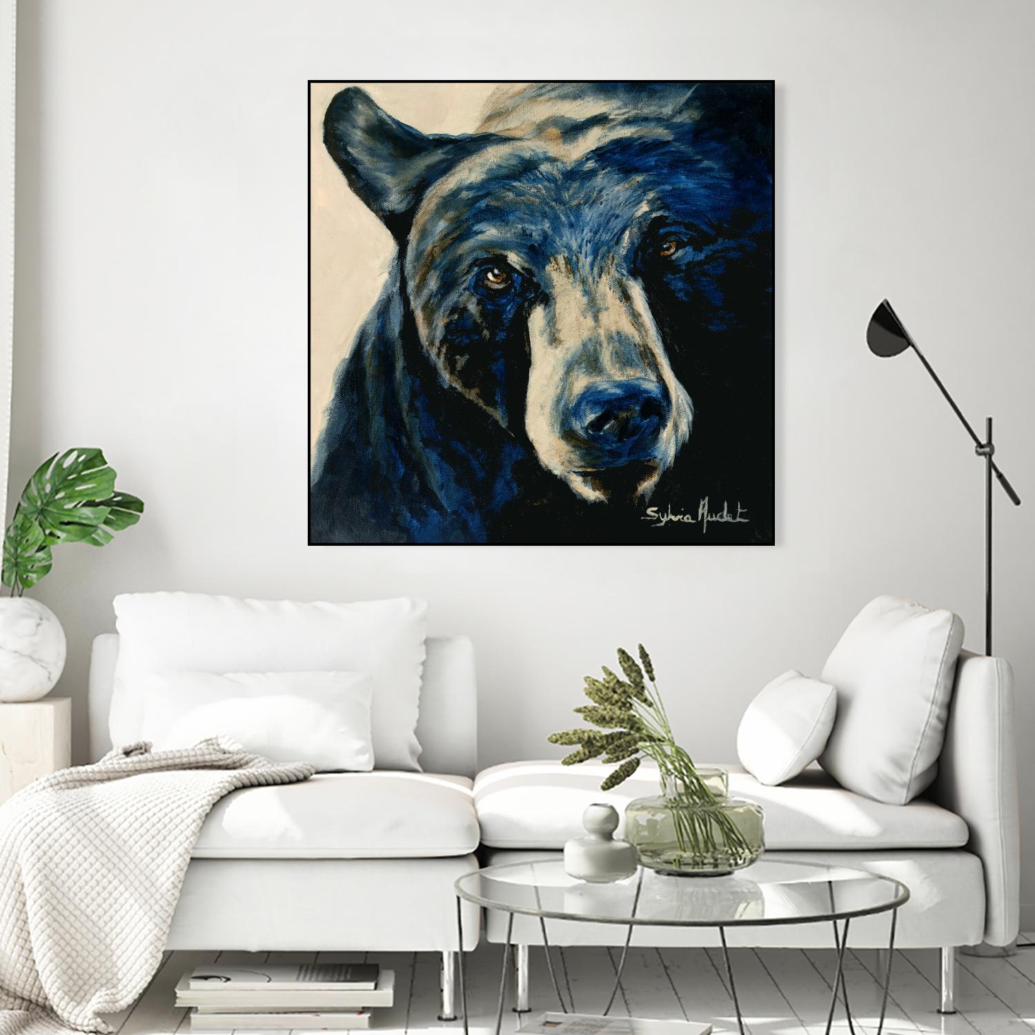 Ours brun by Sylvia Audet on GIANT ART - white animals