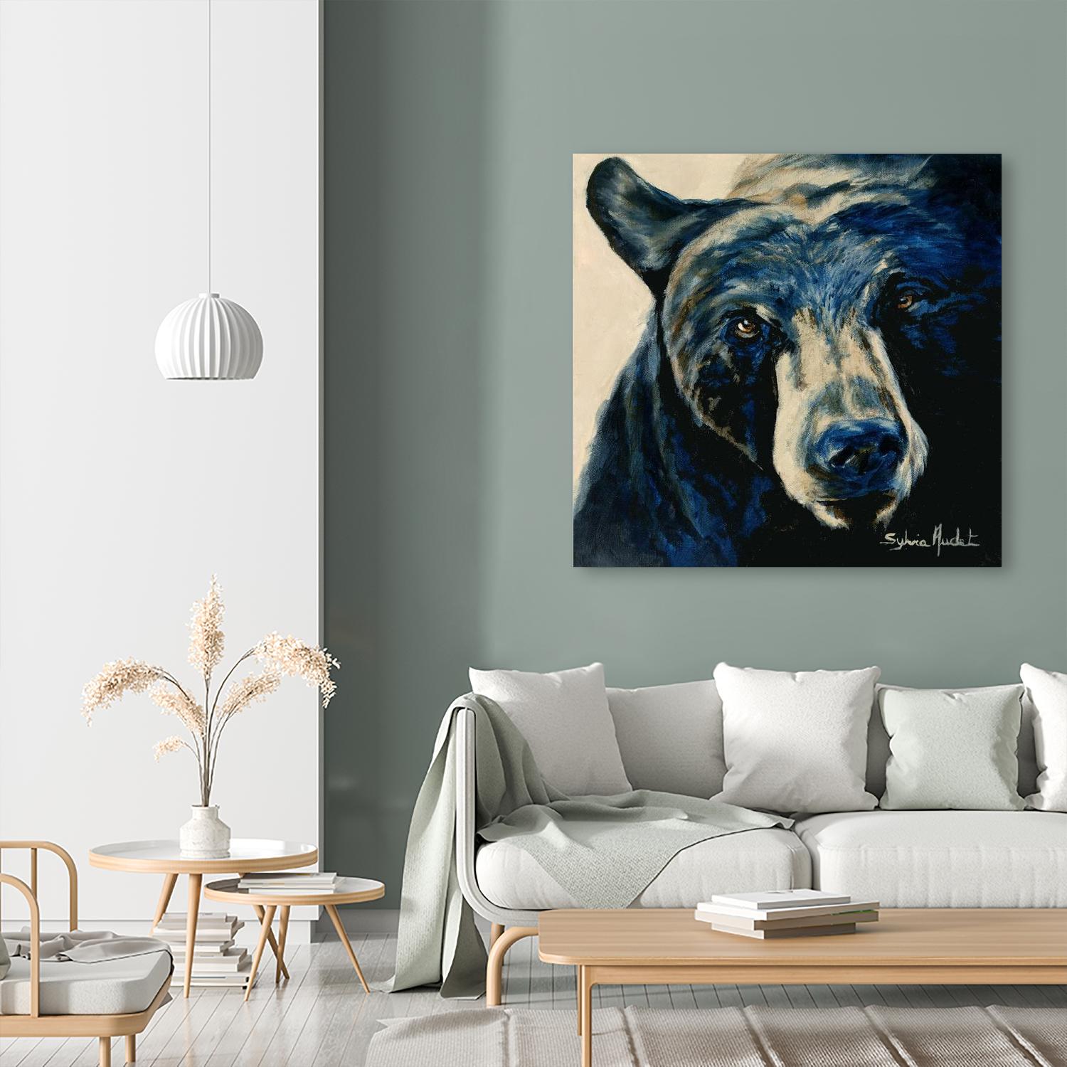 Ours brun by Sylvia Audet on GIANT ART - white animals québécois