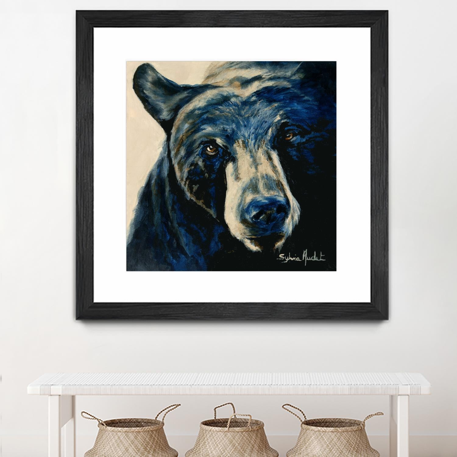 Ours brun by Sylvia Audet on GIANT ART - white animals