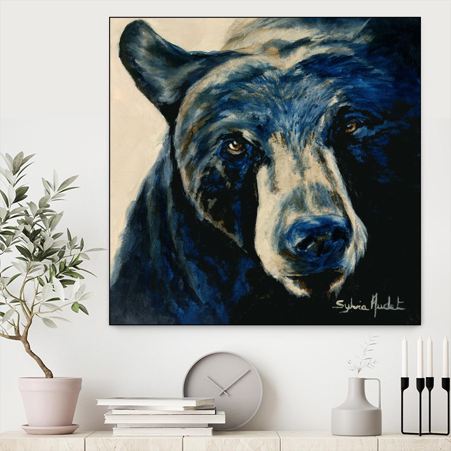 Ours brun by Sylvia Audet on GIANT ART - white animals