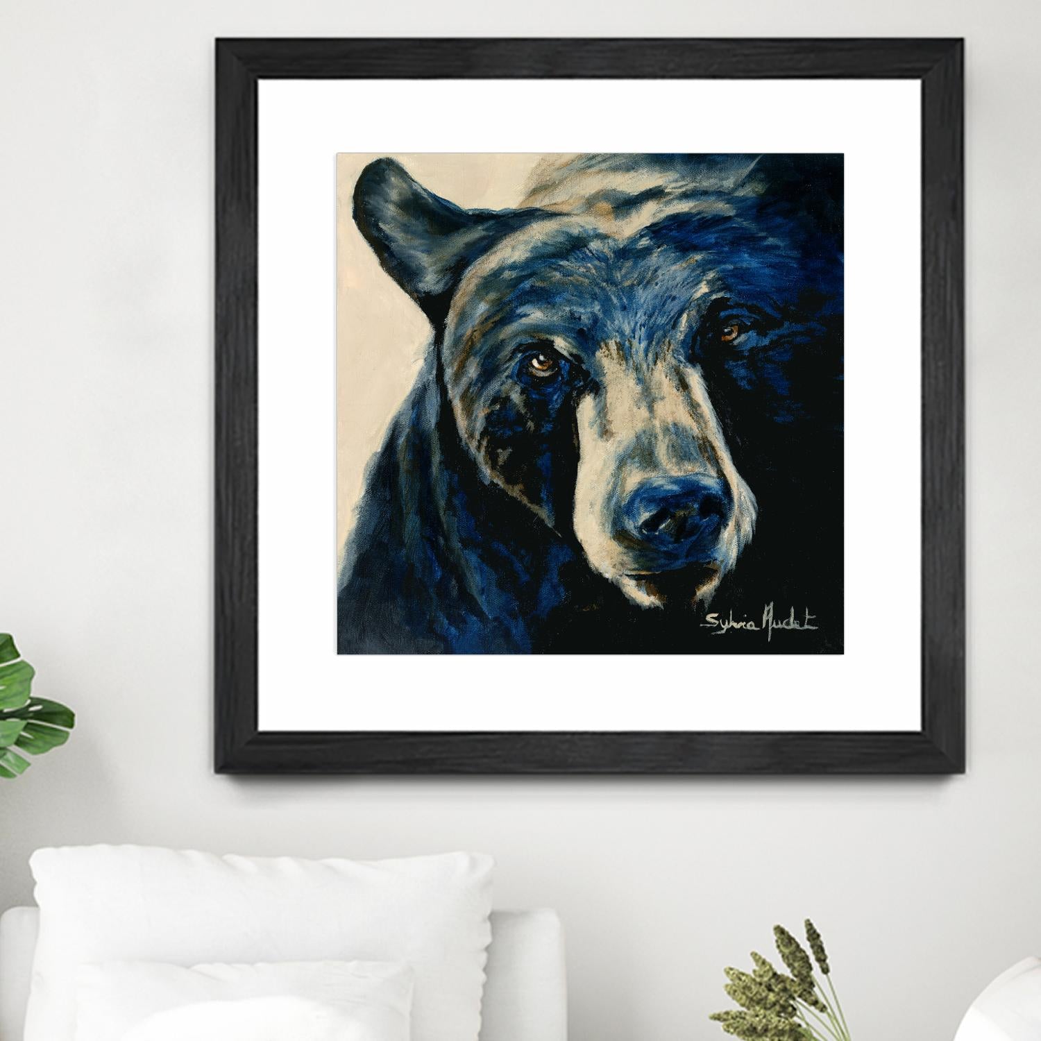 Ours brun by Sylvia Audet on GIANT ART - white animals