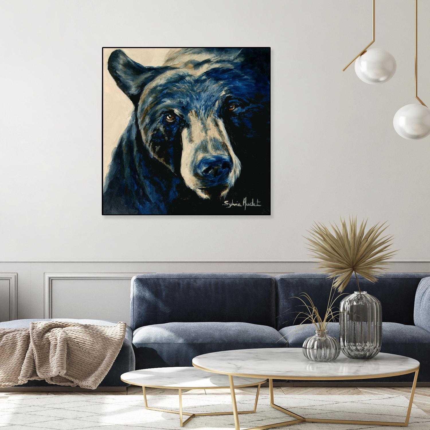 Ours brun by Sylvia Audet on GIANT ART - white animals