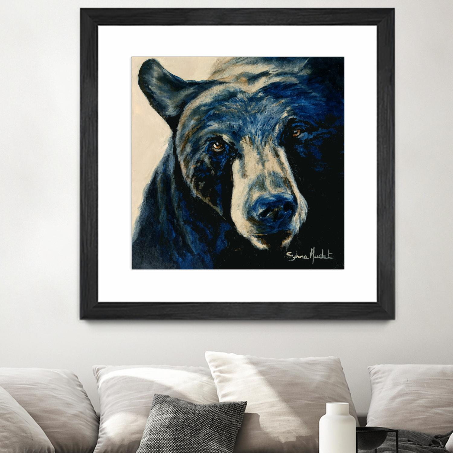 Ours brun by Sylvia Audet on GIANT ART - white animals