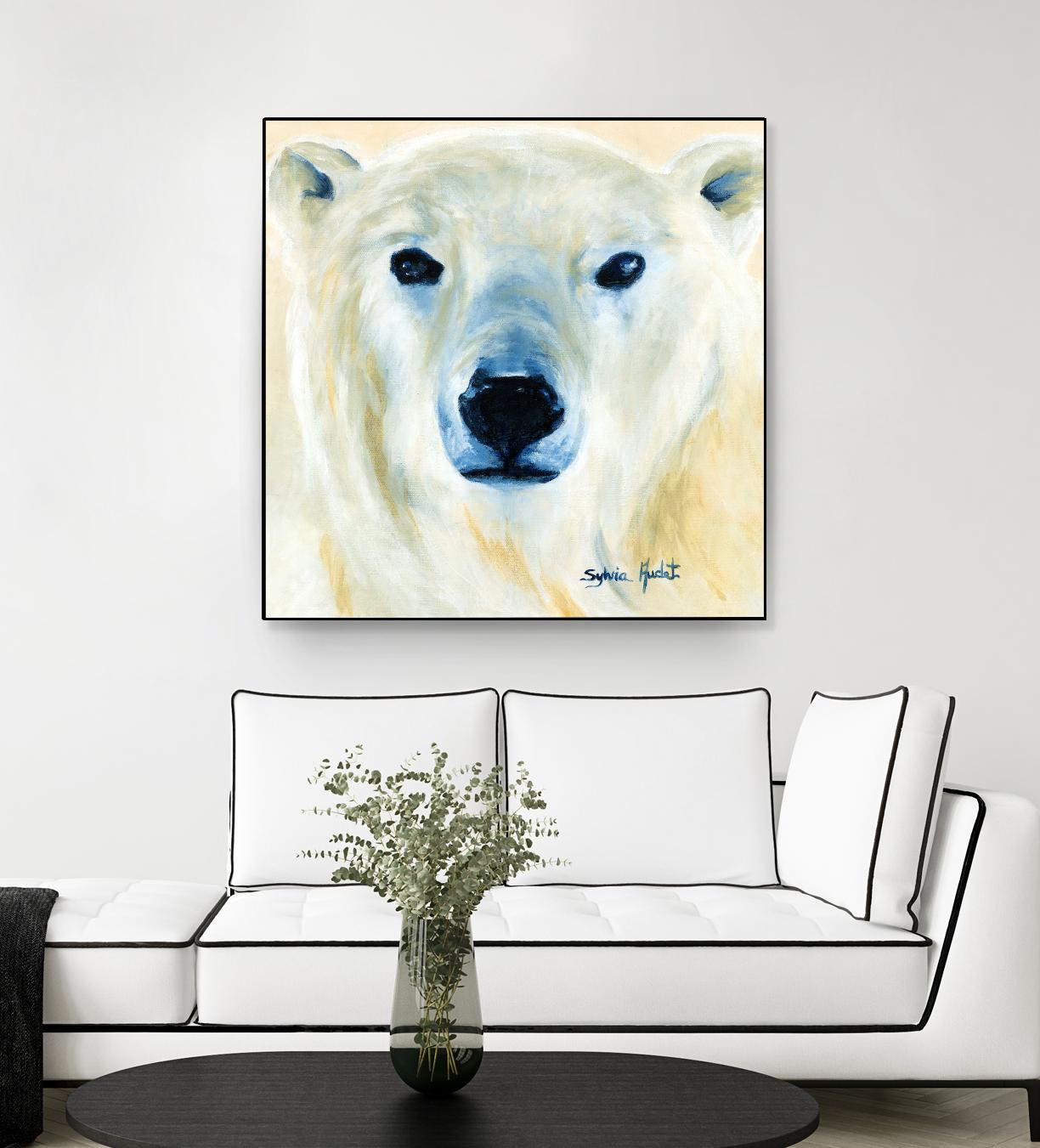 Ours polaire by Sylvia Audet on GIANT ART - yellow animals